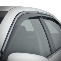 Дефлекторы окон ветровики для Toyota  Camry 2012-2014 с хром молдингом