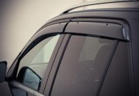 Дефлекторы окон ветровики для Mercedes GLE 2015-2018 с черным молдингом