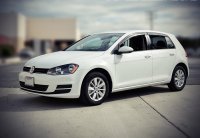 Дефлекторы окон ветровики для VW Golf 2015-2021 5d hatchback