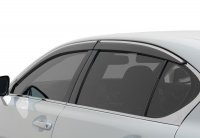 Дефлекторы окон ветровики для Lexus GS 2013-2020 с хром молдингом