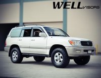 Дефлекторы окон ветровики для Toyota Land Cruiser 100 1998-2007