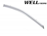 Дефлекторы окон ветровики для Subaru Outback 2015-2019 с хром молдингом