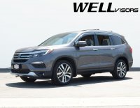 Дефлекторы окон ветровики для Honda Pilot 2015+ с хром молдингом
