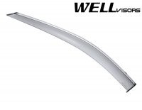 Дефлекторы окон ветровики для Nissan X-Trail 2015-2021 с хром молдингом