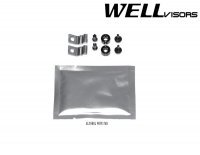 Дефлекторы окон ветровики для Nissan X-Trail 2015-2021 с хром молдингом