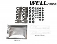 Дефлекторы окон ветровики для Volvo XC90 2003-2014 с хром молдингом