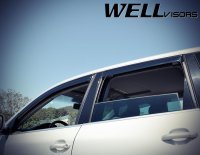 Дефлекторы окон ветровики для VW Touareg 2003-2010 с черным молдингом