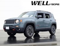 Дефлекторы окон ветровики для Jeep Renegade 2014+ с черным молдингом