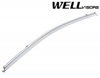 Дефлекторы окон ветровики для Toyota Camry 2015-2017 с хром молдингом