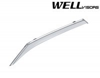 Дефлекторы окон ветровики для Toyota Camry 2015-2017 с хром молдингом