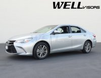 Дефлекторы окон ветровики для Toyota Camry 2015-2017 с хром молдингом