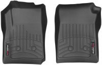 Ковры резиновые WeatherTech Chevrolet Silverado 2014-2019 передние черные (Dubl & Crew vinil. .consol )