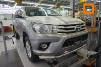Защита передняя Toyota Hilux 2015+ Can Otomotiv одинарная 70 мм