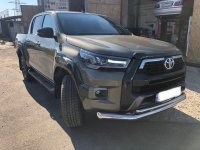 Защита переднего бампера Toyota Hilux 2021+ Tamsan 70/42