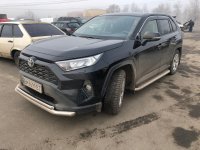 Защита передняя двойная  для Toyota RAV4 2019+