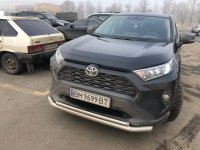 Защита передняя двойная  для Toyota RAV4 2019+