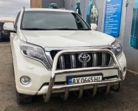 Кенгурятник высокий с грилем на Toyota Land Cruiser 150 Prado ( Toyota LC 150 Prado) UATUNING
