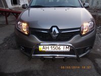 Дуга передняя низкая с защитой поддона для Renault Sandero