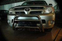 Дуга низкая с грилем Toyota Hilux 2005-2015 Tamsan с надписью