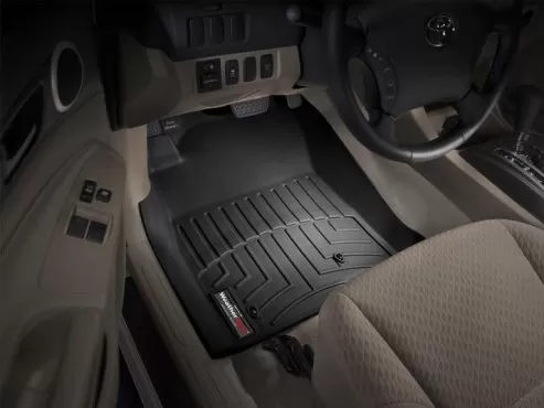 Ковры резиновые WeatherTech Toyota Tacoma 2008-2011 передние черные ( automat )