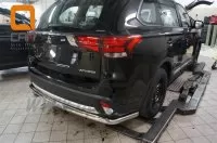Защита заднего бампера Mitsubishi Outlander 2015+ (одинарная) d 60