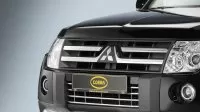 Решетка в бампер  Mitsubishi Pajero 2007-2011