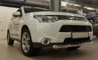Защита переднего бампера для Mitsubishi Outlander 2012+