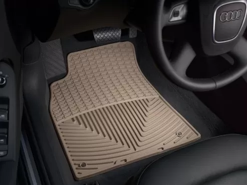 Ковры резиновые WeatherTech без бортика передние бежевые Audi A4 2008-2015
